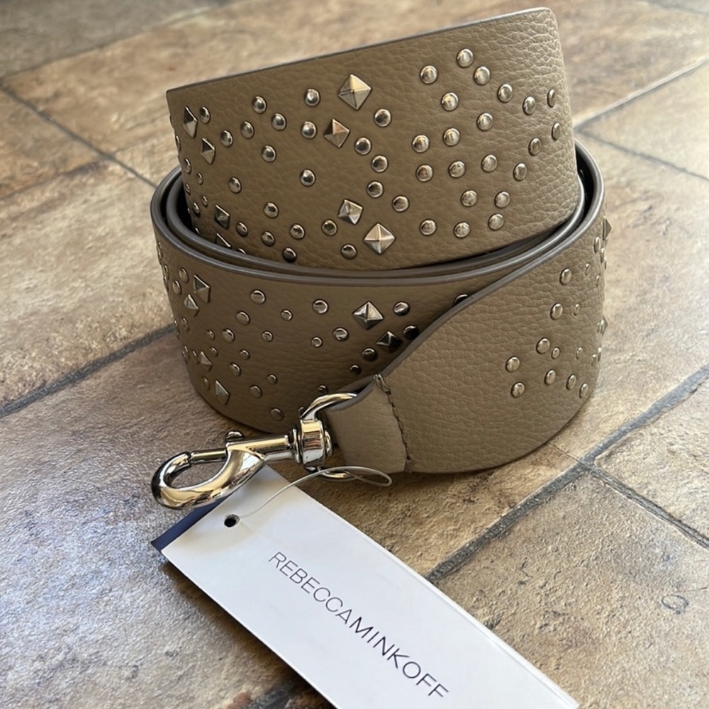 Rebecca Minkoff studded leather bag strap